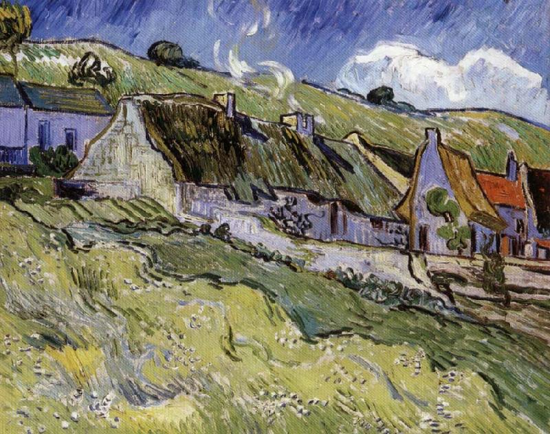 Vincent Van Gogh Old Farmhouses oil painting picture